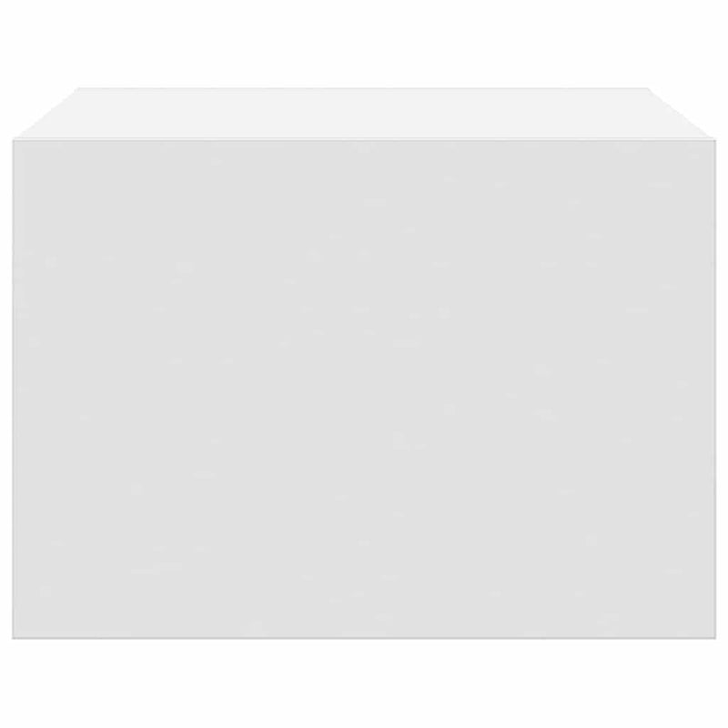 Noptiere montate pe perete cu lumini LED, 2 buc., alb