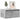 Noptiere montate pe perete cu lumini LED, 2 buc., gri beton