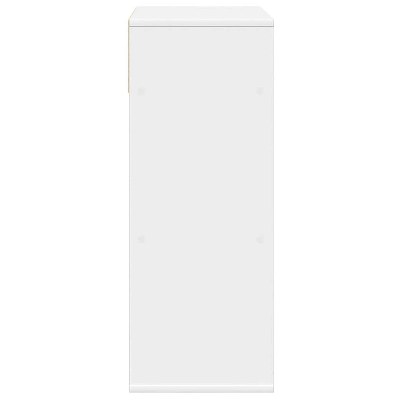 Bibliotecă, alb, 66x31x80 cm, lemn prelucrat