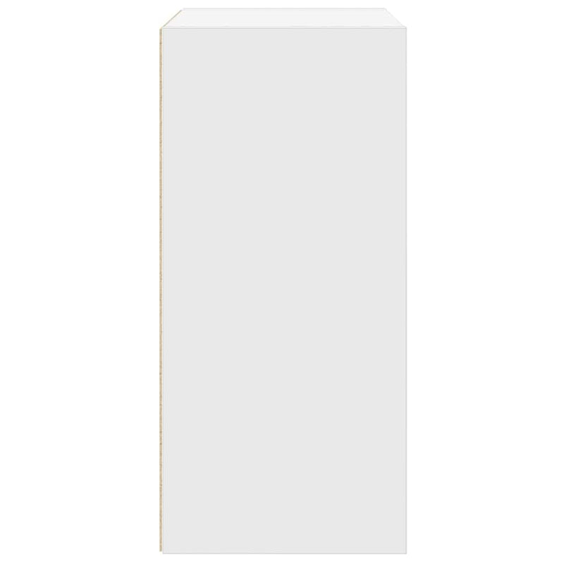 Bibliotecă, alb, 31x24x52 cm, lemn prelucrat