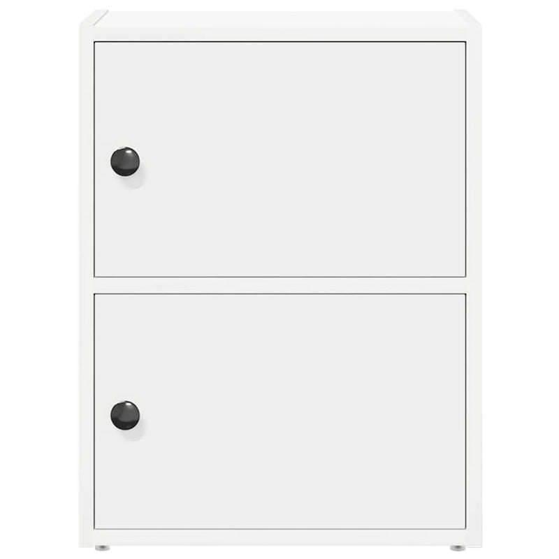 Bibliotecă, alb, 40x24x52 cm, lemn prelucrat