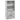 Bibliotecă, gri beton, 60x24x120 cm, lemn prelucrat