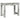 Birou, gri beton,100x45x75 cm, lemn compozit