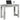 Birou, gri beton,100x45x75 cm, lemn compozit