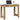 Birou, stejar artizanal, 100x45x75 cm, lemn prelucrat