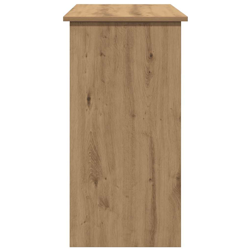 Birou, stejar artizanal, 80x40x75 cm, lemn prelucrat
