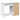 Birou, alb, 102x50x75 cm, lemn prelucrat