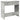 Birou, gri beton, 80 x 40 x 75 cm, PAL