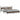 Cadru de pat metalic fără saltea, stejar maro, 200x200 cm