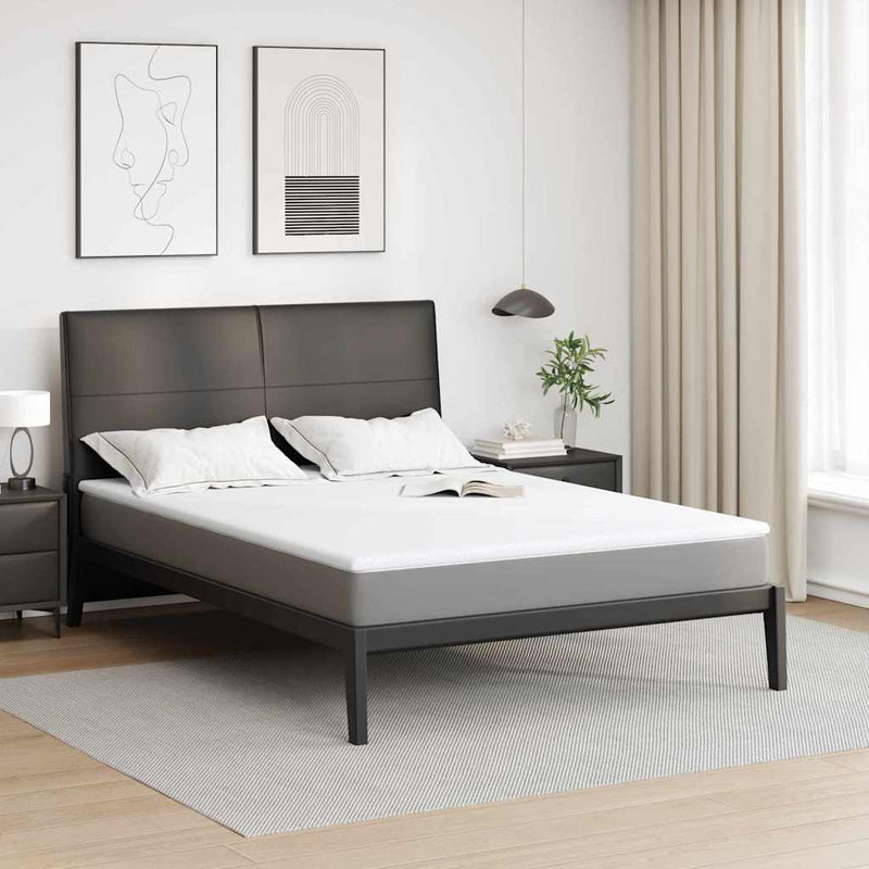 Topper din spumă cu memorie 140 x 190 cm Thick Moale Alb