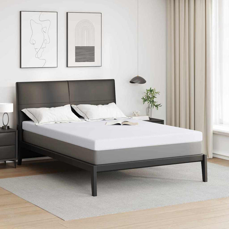 Topper din spumă cu memorie 140 x 190 cm Thick Moale Alb