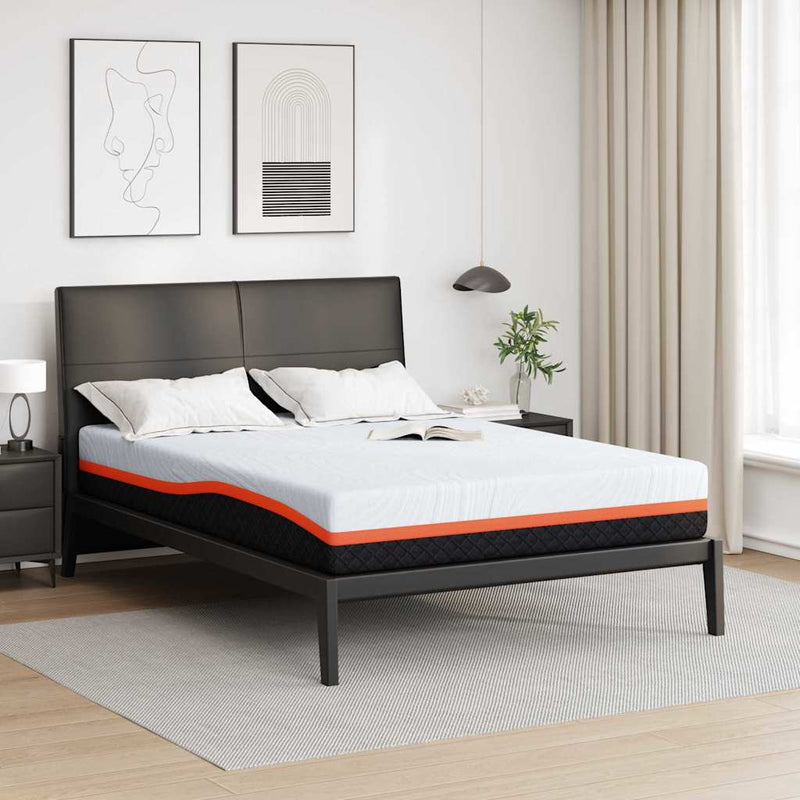 Saltea Alb și gri 140 x 190 cm Material Jacquard