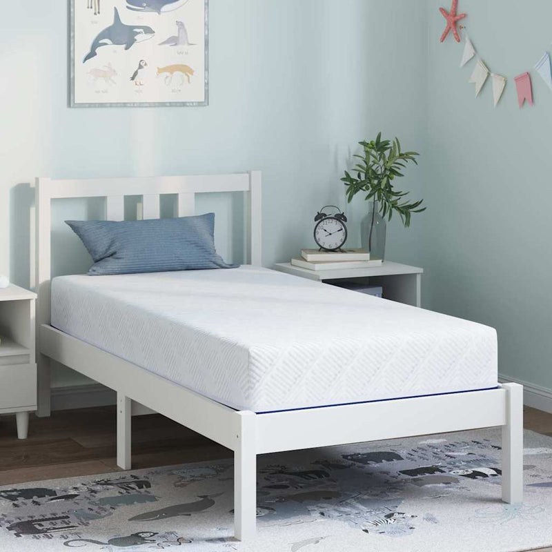 Saltea Alb și albastru 80 x 160 cm Material Jacquard