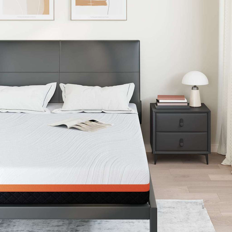 Saltea Alb și negru 140 x 190 cm Material Jacquard