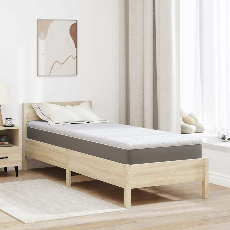 Topper din nucă de cocos Alb 80 x 200 cm Material Jacquard