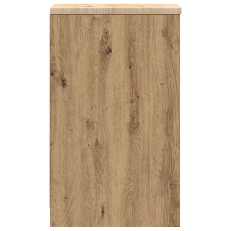 Dulap de depozitare pentru garaj Artisan Stejar 30x51x85 cm