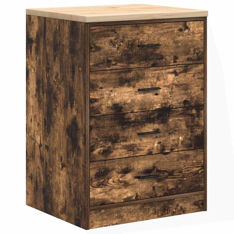 Dulap de depozitare pentru garaj stejar afumat 60x51x85 cm
