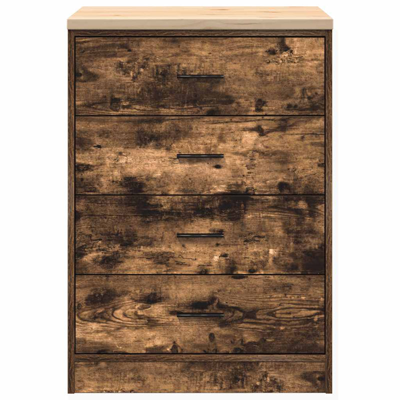 Dulap de depozitare pentru garaj stejar afumat 60x51x85 cm