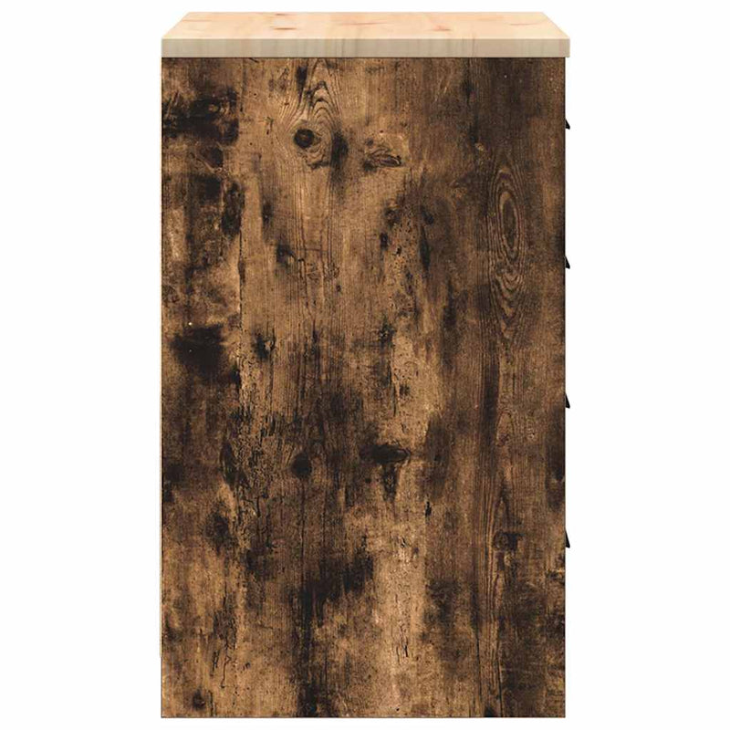 Dulap de depozitare pentru garaj stejar afumat 60x51x85 cm