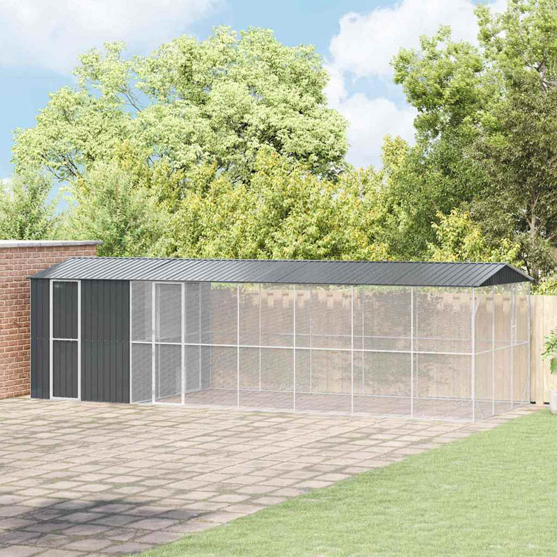 Cușcă pentru păsări Antracit 860 x 310 x 247 cm Oțel Galvanizat