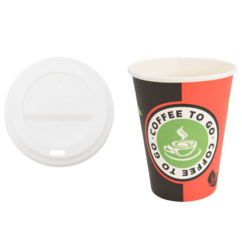 Cești de cafea din hârtie cu capace 1000 buc 4oz 100ml
