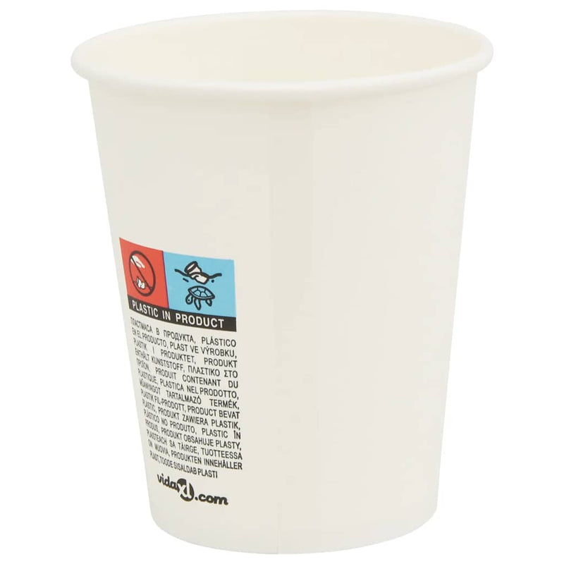Cești de cafea din hârtie cu capace 1000 buc 8oz 200ml