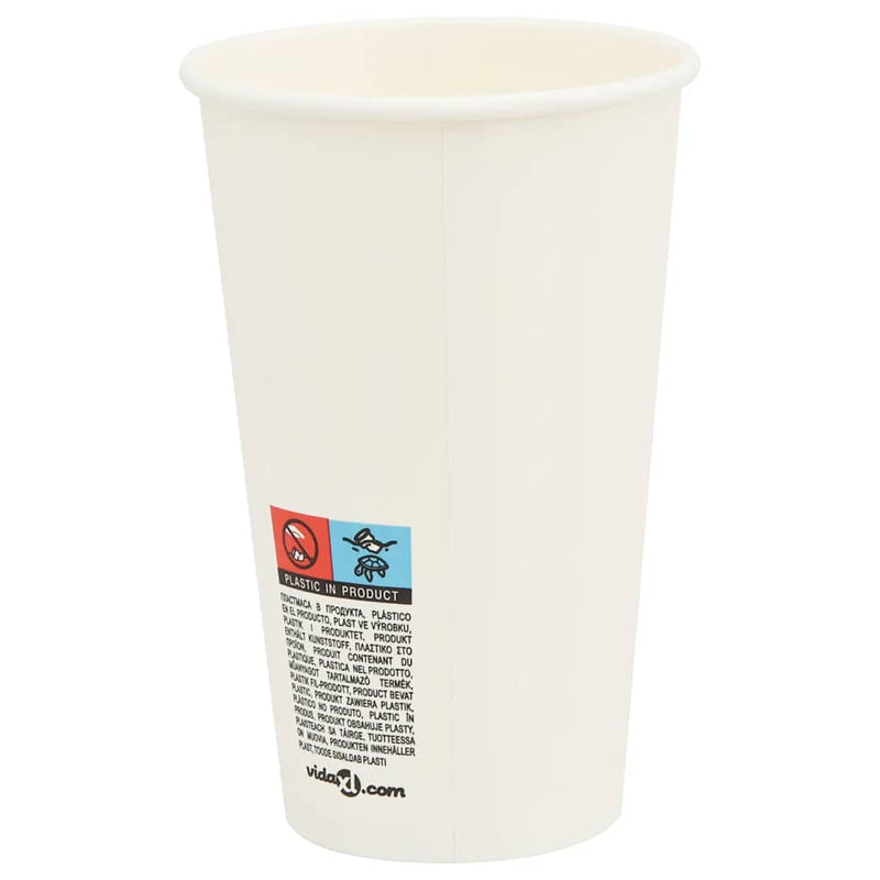 Cești de cafea din hârtie cu capace 1000 buc 16 oz 400 ml
