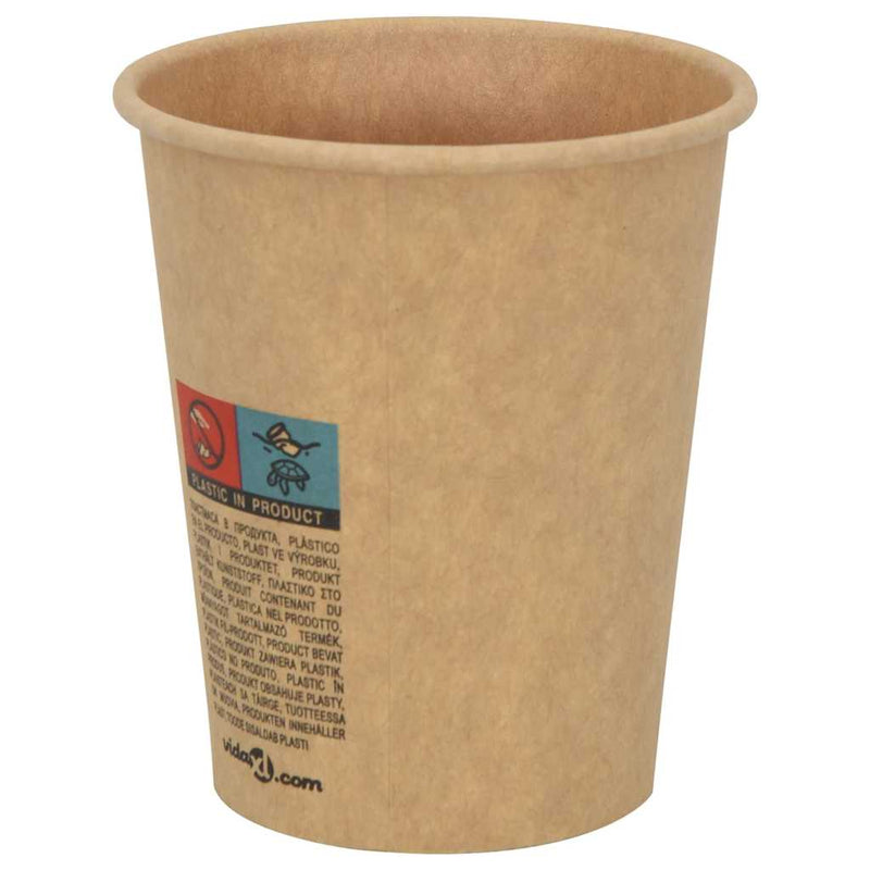 Cești de cafea din hârtie cu capace 1000 buc 8oz 200ml