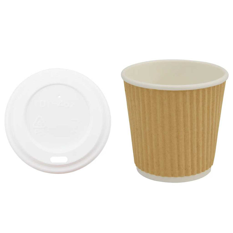 Cești de cafea din hârtie cu capace 1000 buc 4oz 100ml
