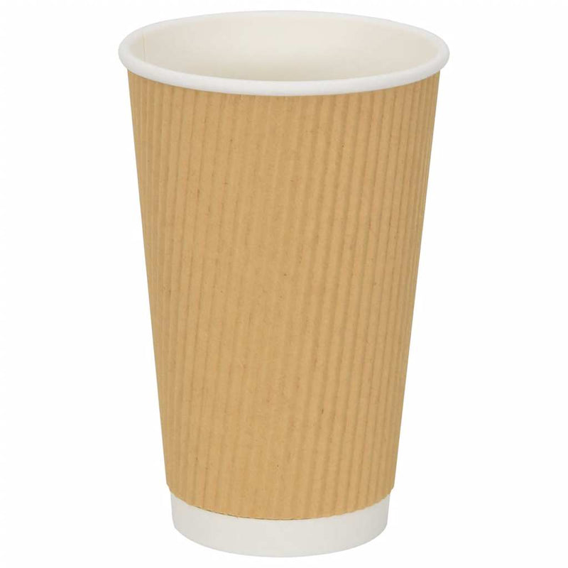 Cești de cafea din hârtie cu capace 1000 buc 16 oz 400 ml