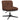 Scaun de birou pivotant, maro, material textil