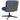 Scaun de birou pivotant, albastru, material textil