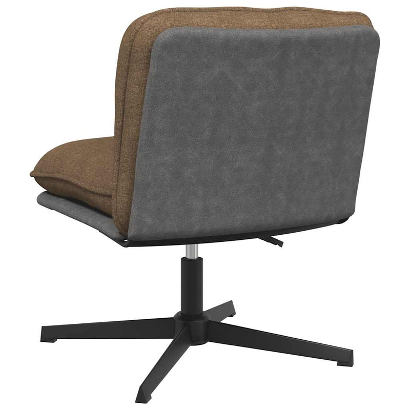 Scaun de birou pivotant, gri taupe, material textil