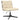Scaun de birou pivotant, crem, material textil