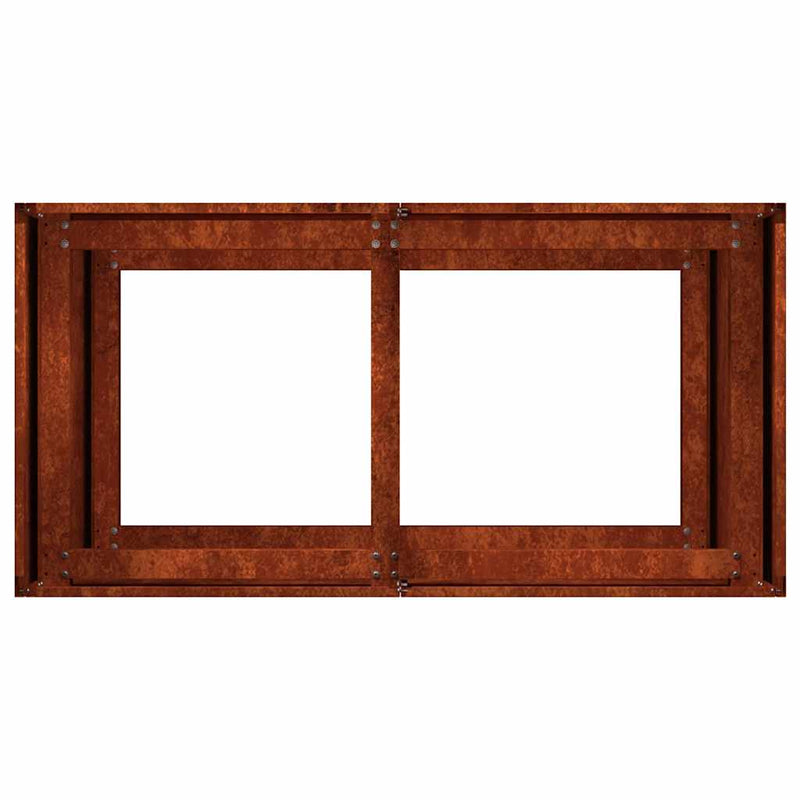 Vază pentru Grădină Ruginit 80 x 40 x 80 cm