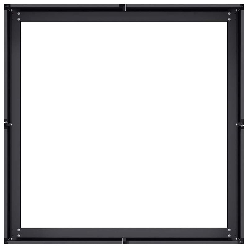 Jardinieră Negru 80x80x30 cm Oțel