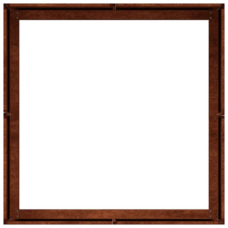 Vază pentru Grădină Ruginit 80 x 80 x 30 cm