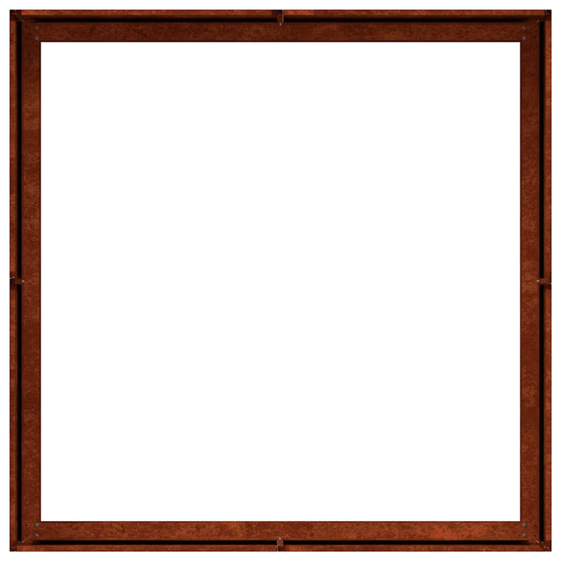 Vază pentru Grădină Ruginit 100 x 100 x 30 cm