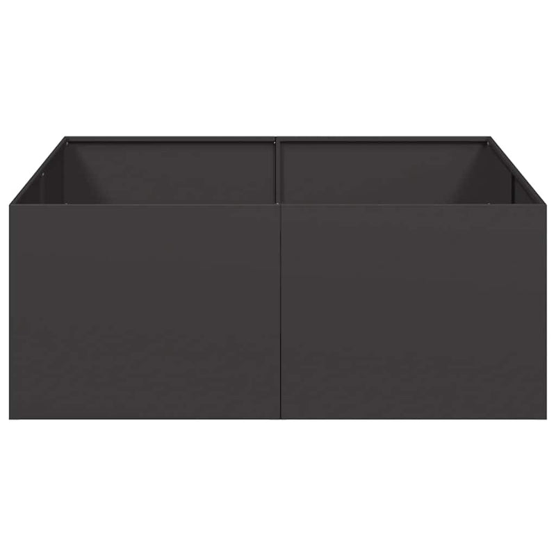 Jardinieră Negru 100x100x40 cm Oțel