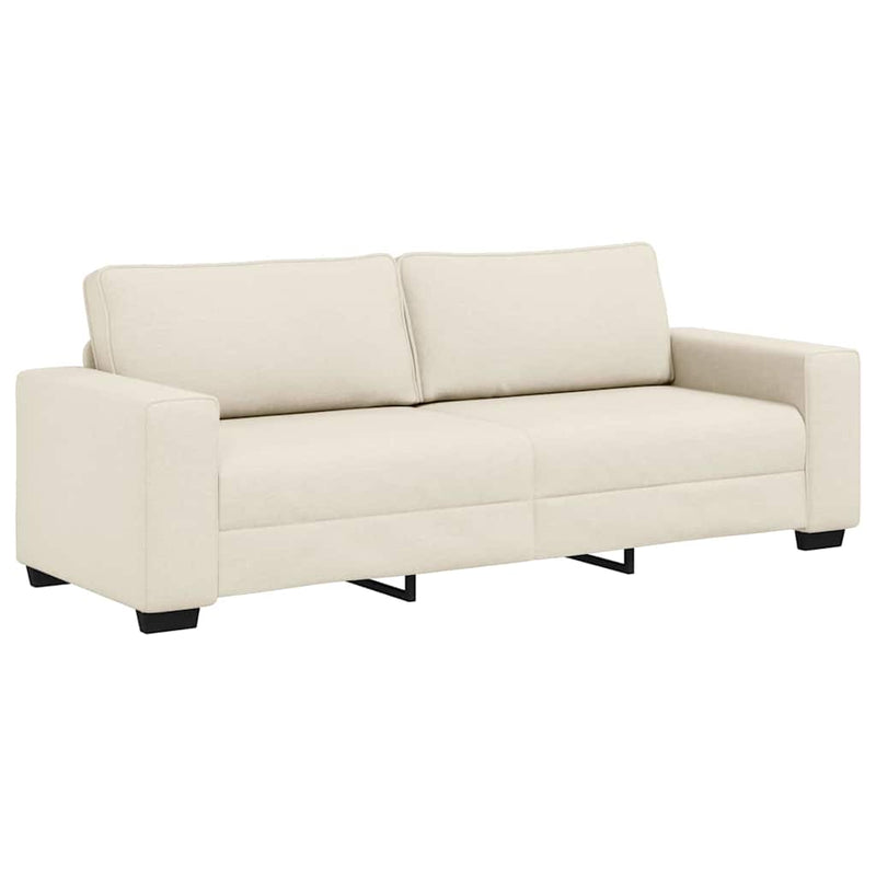Canapea 3 buc. Bej Material textil din in