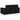Canapea 3 buc. Negru Material textil din in