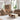 Canapea 3 buc. Maro Material textil din in