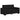 Set de canapele cu perne, 3 piese, negru, textil