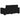 Set de canapele cu perne, 3 piese, negru, textil