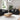 Canapea 3 buc. Negru Material textil din in