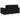 Set de canapele cu perne, 2 piese, negru, textil