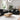 Set de canapele cu perne, 2 piese, negru, textil