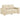Set de canapele cu perne, 2 piese, crem, textil