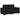 Set canapele 2 piese cu perne, material textil negru
