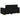 Set canapele 2 piese cu perne, material textil negru